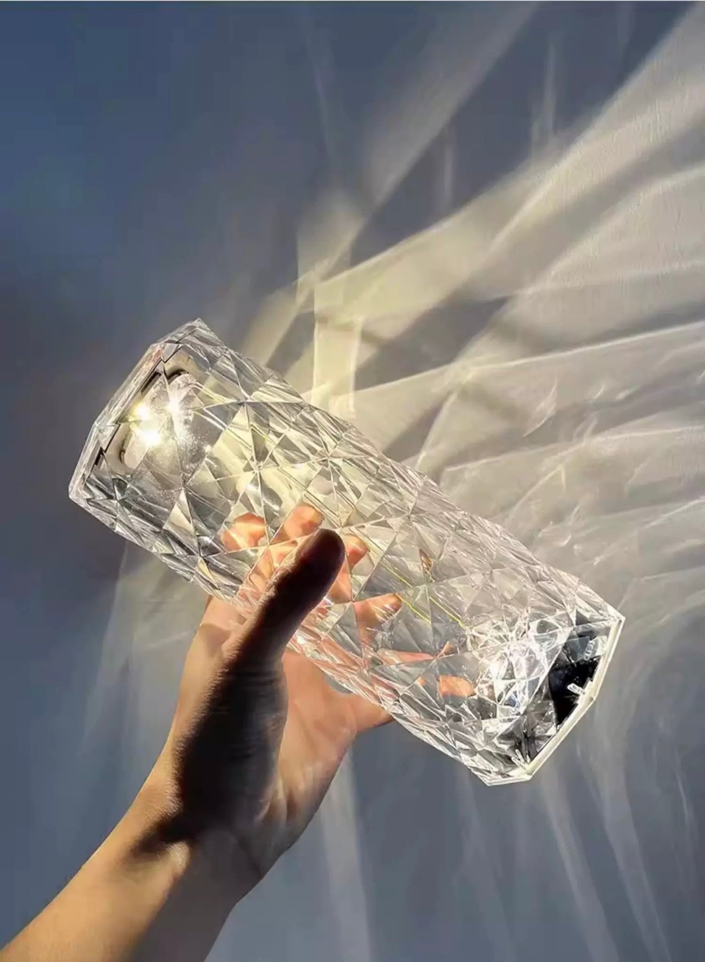 Aurora Ripple Crystal Lamp